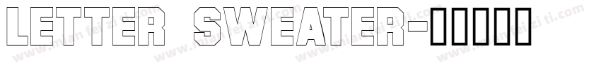 Letter Sweater字体转换